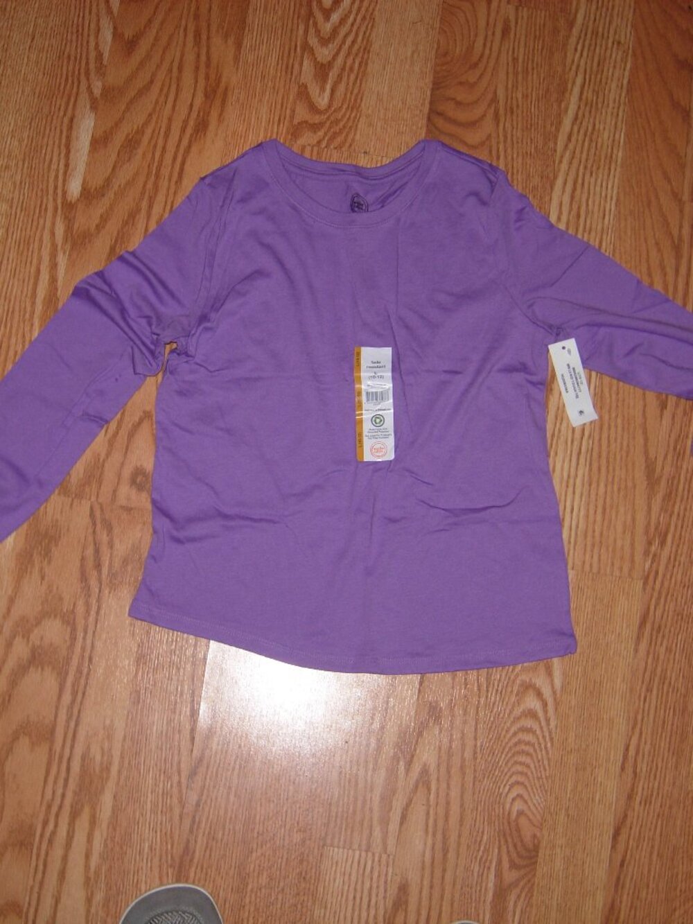 Wonder Nation Purple Long Sleeve T-Shirt L (10-12)